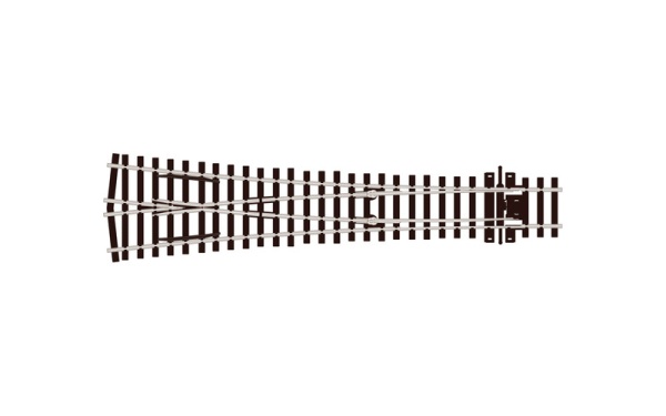 Peco SL-E198 OO/HO Code 75 Electrofrog Large Radius Y Turnout